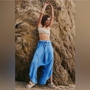Free People Movement NWOT Head Start Harem Pant‎ Blue💙